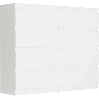 Framire Komoda se zásuvkami bílá, 120 x 40 cm (Modern R120S8)