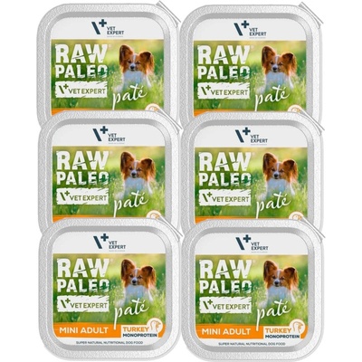 Vetexpert Raw Paleo Adult Mini turkey 6 x 150 g