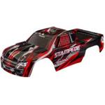 Traxxas каросерия Stampede червена (безскобова)