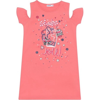 Winkiki dievčenské šaty WJG 01740 lososová