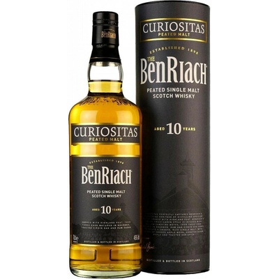 BenRiach 10 Y.O. Curiositas Peated 46% 0,7 l (tuba)