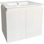 InterCeramic PVC шкаф за баня InterCeramic ICP 6046 W с порцеланов умивалник - стенен модел, 61 см (ICP 6046 W)