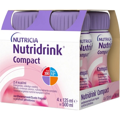 Nutridrink Compact Protein Jahoda 4 x 125 ml