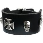 Leather & steel fashion Гривна Черепи - lsf1 06