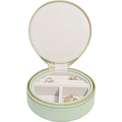Stackers Пътническа кутия за бижута Stackers Travel кръгла зелена салвия (74524)
