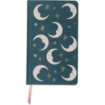 Designworks Тефтер Celestial Bookcloth Journal Teal Moon, 13 x 21 cm