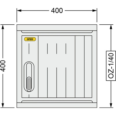 SFOS 400x400x245mm OZ-1/40