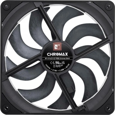 Noctua NF-A14x25 G2 PWM chromax.black – Zboží Mobilmania