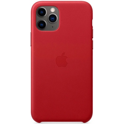 Apple Оригинален гръб Apple Leather Cover за iPhone 11 Pro - Червен, MWYF2ZM/A