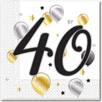 Image 1 of Procos Салфетки с число 40 (20 бр)