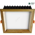 APLED - LED Лампа SQUARE WOODLINE LED/12W/230V 4000K 17x17 см пепел масивнo дървo (AP0211)