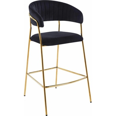 Intesi Glamour velvet černá / zlatá