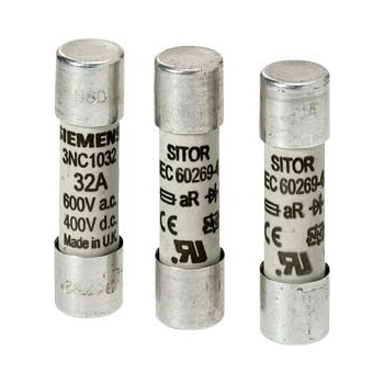 Siemens SITOR-Zylindersicherungseinsatz 3NC1020 20A 600VAC 400VDC - I Siemens SITOR-Zylindersicherungseinsatz 3NC1020 20A 600VAC 400VDC - I