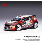 IXO Модели на автомобили и мотоциклети модел 1/18 Škoda Fabia Rally2 2024 N. 38 M. Locatelli - Rally Mont (TRS7430-4021)