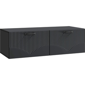 vidaXL Стенно монтиран ТВ шкаф 98 x 41 x 30 cm Черно (899036)