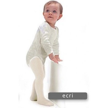 Detské vrúbkované pančuchy Agatka 100 den silver bledošedá