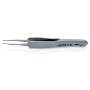 KNIPEX Прецизна пинсета с гумена дръжка esd 123 мм knipex 60045 (92 21 11 esd)