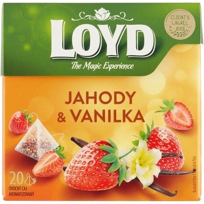 Loyd Ovocný čaj aromatizovaný jahody & vanilka 20 x 2 g