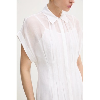 HUGO BOSS Рокля с лен BOSS Davinata (50559733)