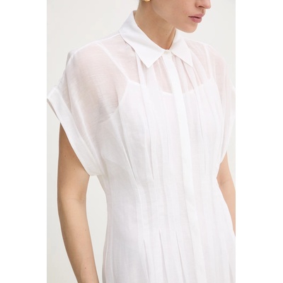 HUGO BOSS Рокля с лен BOSS Davinata (50559733)