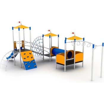 Playground System z nerezu TRE so šmykľavkou 11023