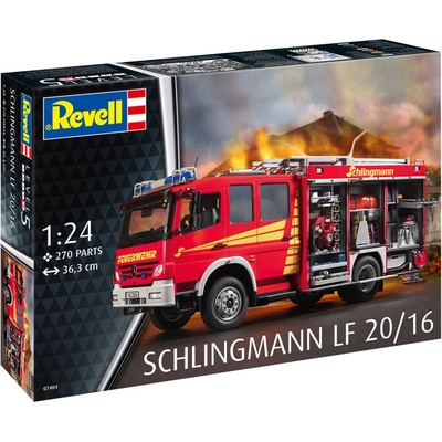 REVELL Plastic ModelKit auto 07404 Schlingmann LF20/16 Mercedes Benz Atego 1529 AF 1:24