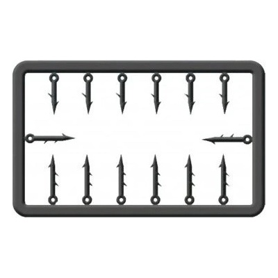 Cralusso Tŕň Plastic Bait Spike 14 ks - 5 +7 mm