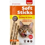 Sanal Softsticks SANAL Cat Turkey & Liver- меки пръчици с пуйка и черен дроб, 3 бр, Холандия SC3840