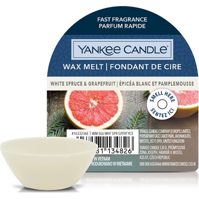 Yankee Candle vonný vosk White Spruce & Grapefruit Bílý smrk a grapefruit 22 g – Zboží Mobilmania