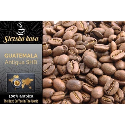 Slezská káva a čaj Guatemala Antigua SHB hrubě mletá překapávaná french press 250 g