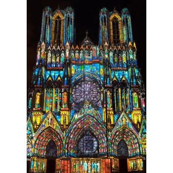 Bluebird Puzzle - Puzzle Reims Cathedral in Light - 1 000 piese