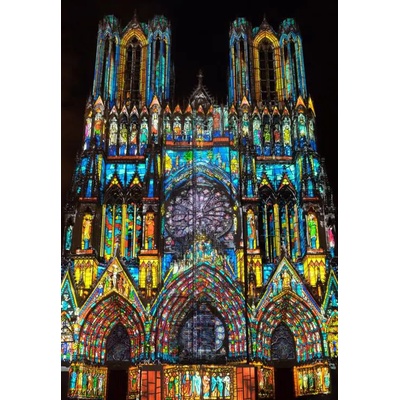 Bluebird Puzzle - Puzzle Reims Cathedral in Light - 1 000 piese