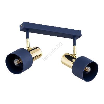 7113 - Спот DORIA 2xE27/15W/230V син/месинг (AR7113)