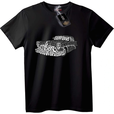 NOONEBRAND Тениска Hot Rod автомобилна мания - XL, Black