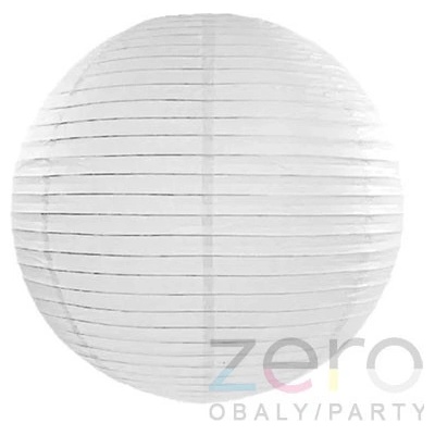 Lampión závěsný papírový pr. 20 cm - bílý – Zboží Dáma