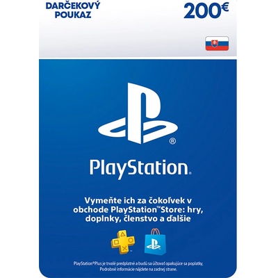 Playstation darčekový poukaz 200 € SK