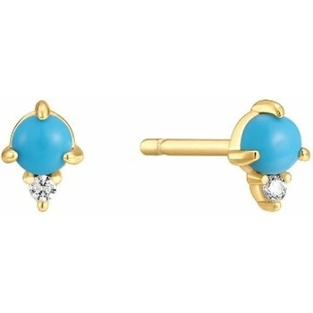 Eppi Strieborné náušnice s tyrkysmi Finella E46302