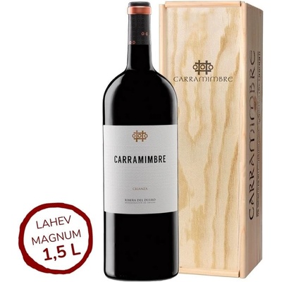 Carramimbre Crianza Magnum suché červené 2019 14% 1,5 l (dřevěná kazeta)