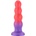 SuperLove Bumpy Silicone Anal Trainer Dildo 16cm Red-Purple