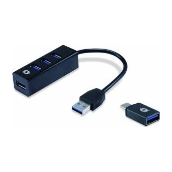Conceptronic HUBBIES04B 4-Port-USB 3.0-Hub