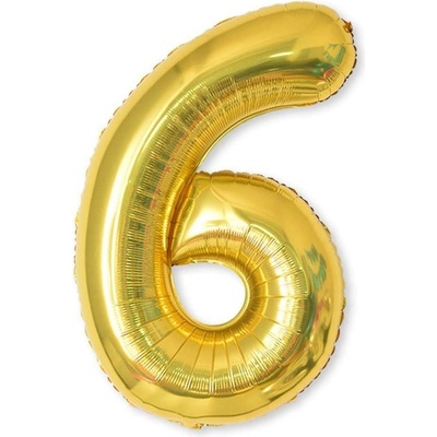 DAALO Nafukovací balónky čísla maxi zlaté 6