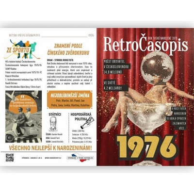 aDarčeky RetroČasopis 1976 – Rok tvého narození