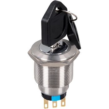 ELMARK ПРЕВКЛЮЧВАТЕЛ 2ПОЗ С КЛЮЧ 22y2 1no+1nc ip65 ЧЕРВЕН (401551)