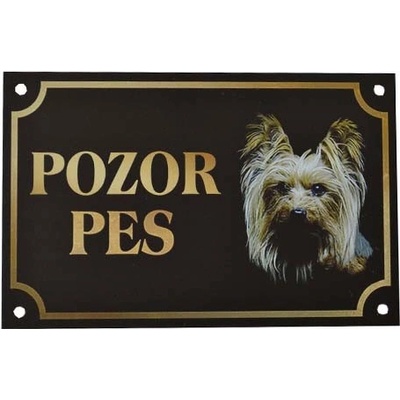 Cobbys Pet Pozor Pes Yorkshire 17 x 11 cm