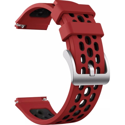 Drakero Silikonový řemínek performance červeno-černý 22 mm pro Huawei Watch GT 2e 10052