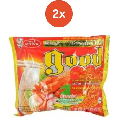 Good instantní skleněné nudle s příchutí krevetové 2 x 62 g