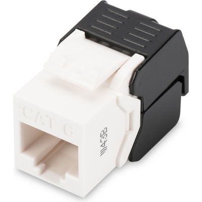 Digitus CAT 6 Keystone Jack, nestíněný RJ45 na LSA, připojení bez nářadí, vč. kabelová svorka DN-93603