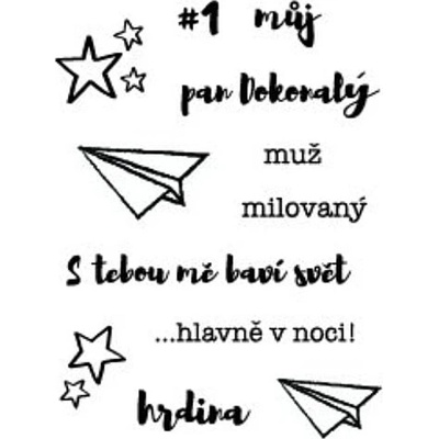 PAPERO AMO ♥ Polymerová sada razítek - Pan dokonalý