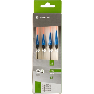 CAPERLAN Sada 4 splávků na rybolov na plavanou L2 PF-F500 0,4g, 0,6g, 0,8g, 1g