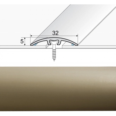 Jutex A66 Prechodová lišta champagne